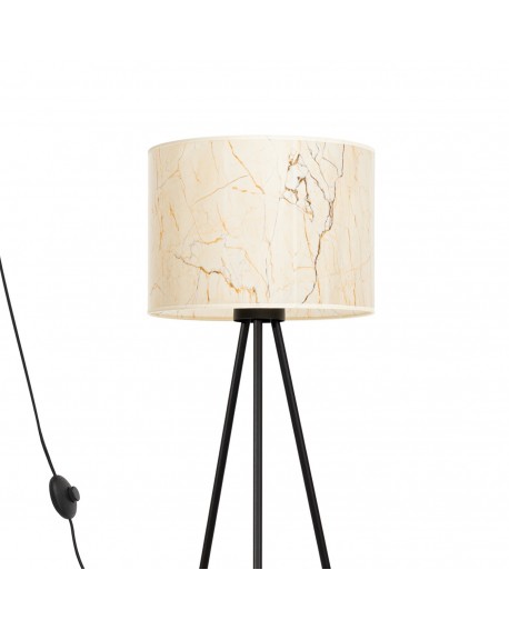 Lampa podłogowa NEVIA beżowy marmur