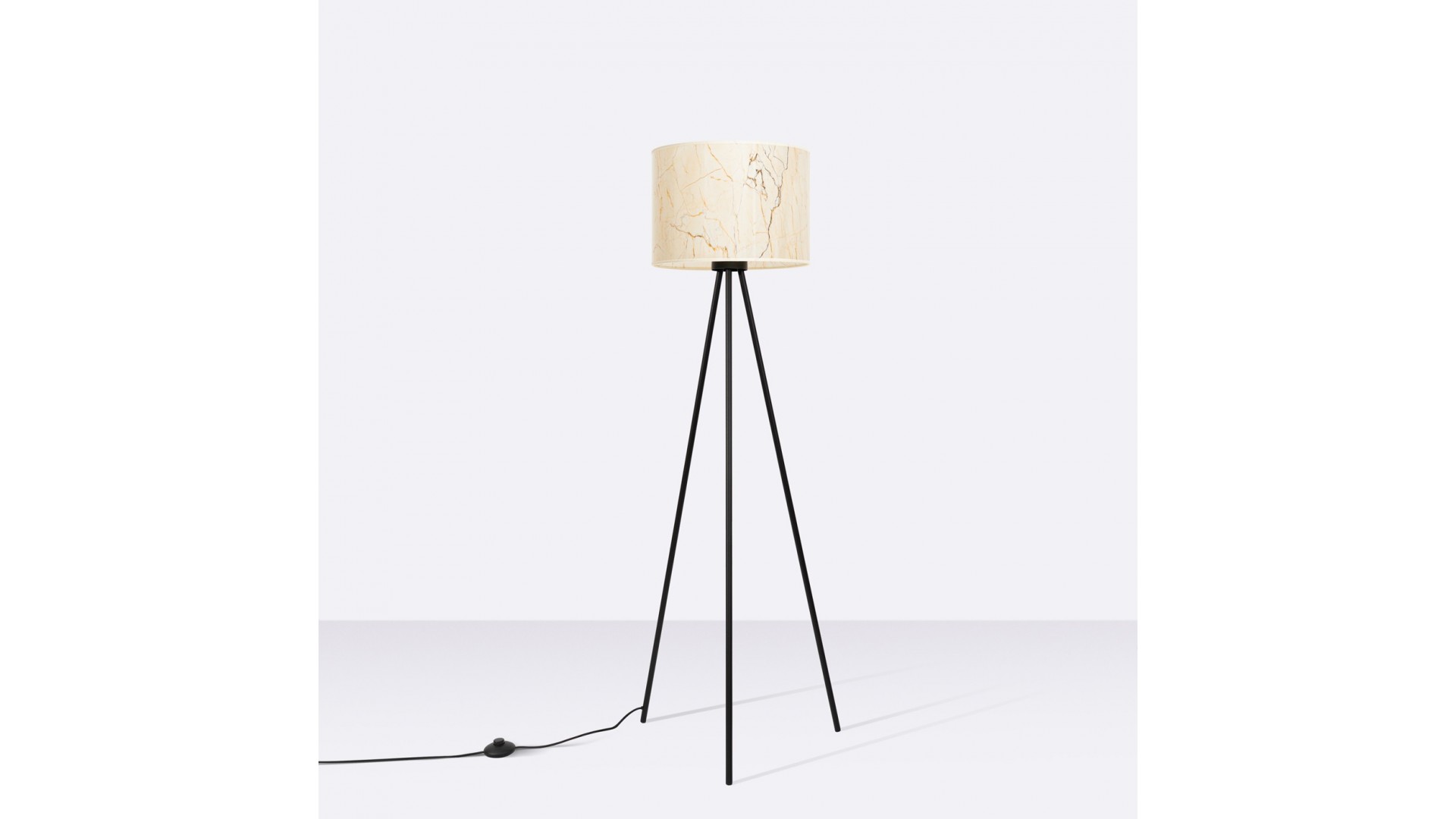 Lampa podłogowa NEVIA beżowy marmur