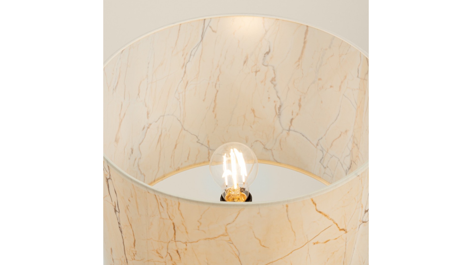 Lampa podłogowa NEVIA beżowy marmur