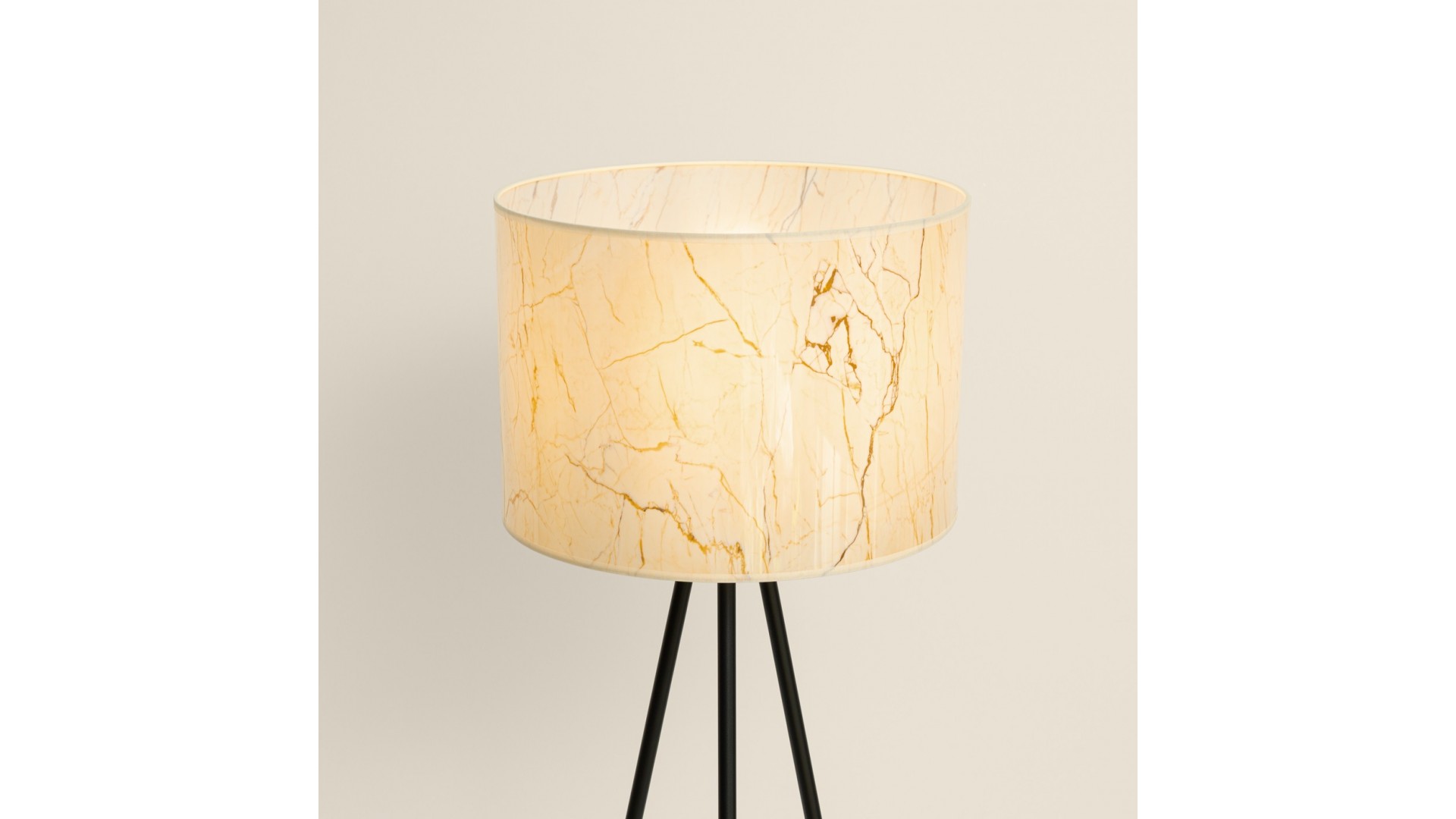 Lampa podłogowa NEVIA beżowy marmur
