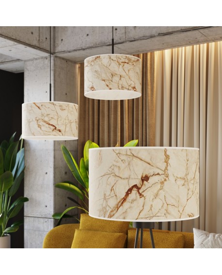 Lampa podłogowa NEVIA beżowy marmur