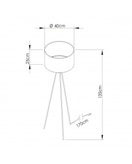 Lampa podłogowa NEVIA granat