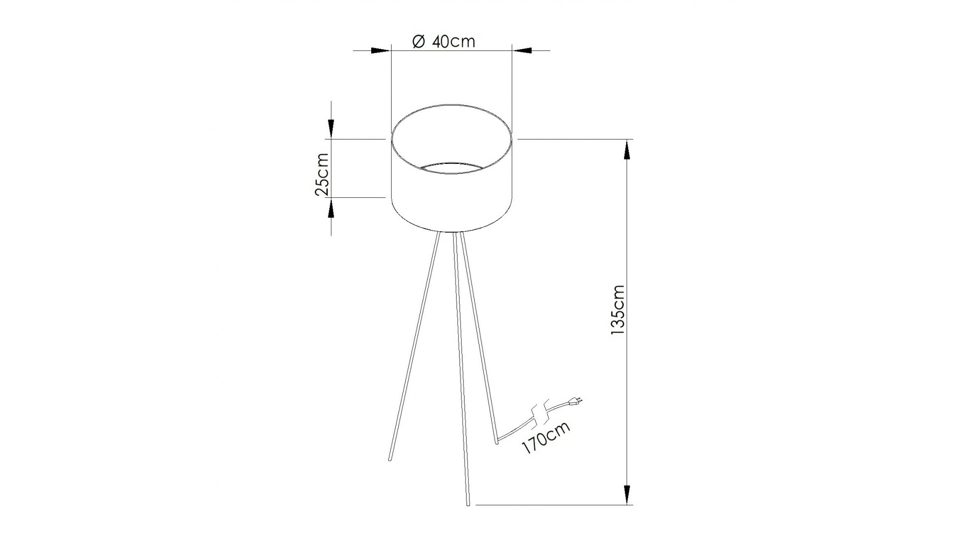 Lampa podłogowa NEVIA burgund