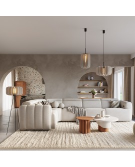 Lampa wisząca MULA 45 beżowa