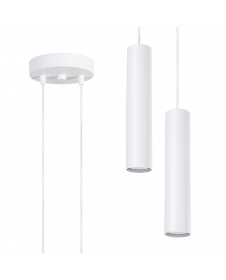 Lampa wisząca LAGOS 2P biała