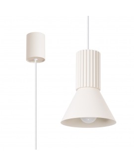 Lampa wisząca ESTRIA 1 beżowa