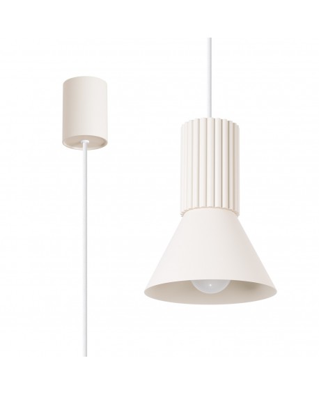 Lampa wisząca ESTRIA 1 beżowa