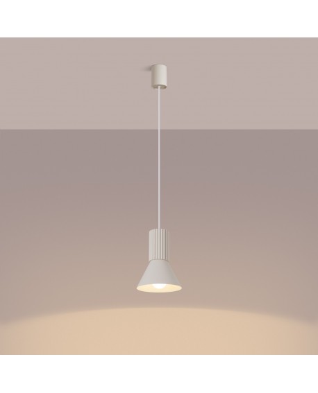 Lampa wisząca ESTRIA 1 beżowa