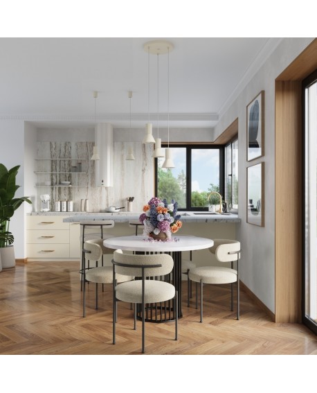 Lampa wisząca ESTRIA 1 beżowa