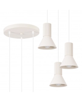 Lampa wisząca ESTRIA 3P beżowa