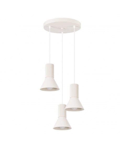 Lampa wisząca ESTRIA 3P beżowa