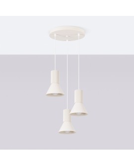 Lampa wisząca ESTRIA 3P beżowa