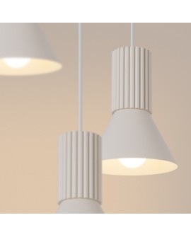 Lampa wisząca ESTRIA 3P beżowa