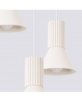Lampa wisząca ESTRIA 3P beżowa