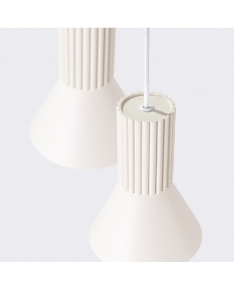 Lampa wisząca ESTRIA 3P beżowa