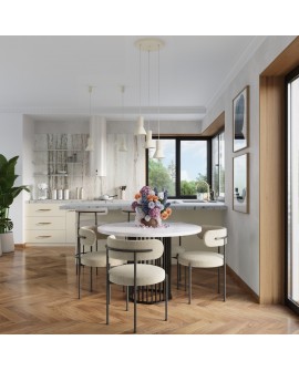 Lampa wisząca ESTRIA 3P beżowa