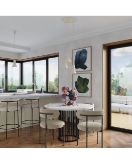 Lampa wisząca ESTRIA 3P beżowa