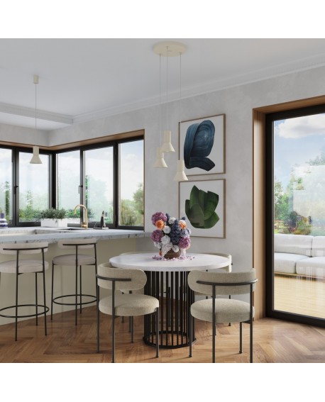 Lampa wisząca ESTRIA 3P beżowa