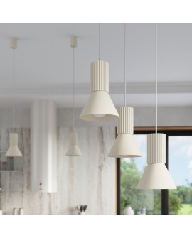 Lampa wisząca ESTRIA 3P beżowa