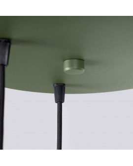 Lampa wisząca ESTRIA 3P beżowa/zielona oliwka