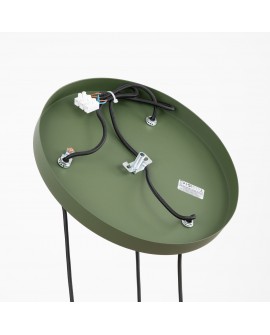 Lampa wisząca ESTRIA 3P beżowa/zielona oliwka