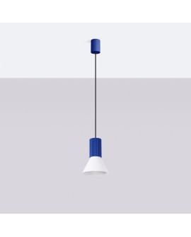 Lampa wisząca ESTRIA 1 biała/ultramaryna