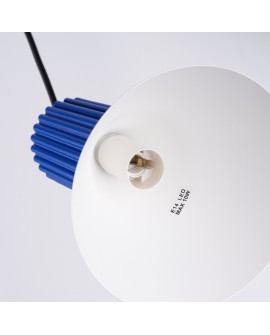 Lampa wisząca ESTRIA 1 biała/ultramaryna