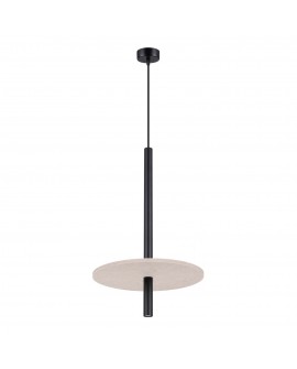 Lampa wisząca FELTRO 1 czarna/beżowa