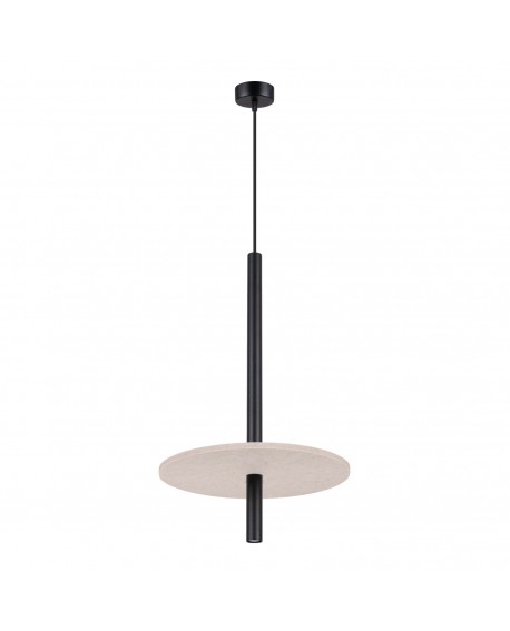 Lampa wisząca FELTRO 1 czarna/beżowa