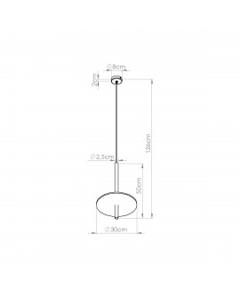 Lampa wisząca FELTRO 1 czarna/beżowa