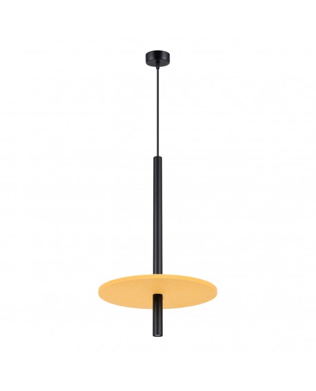 Lampa wisząca FELTRO 1 czarna/żółta