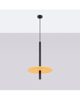 Lampa wisząca FELTRO 1 czarna/żółta