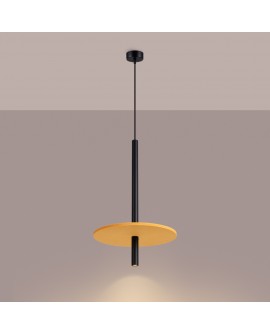 Lampa wisząca FELTRO 1 czarna/żółta