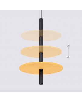 Lampa wisząca FELTRO 1 czarna/żółta