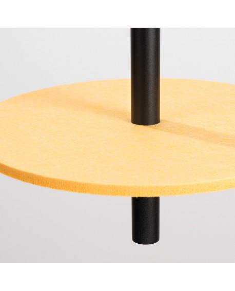 Lampa wisząca FELTRO 1 czarna/żółta