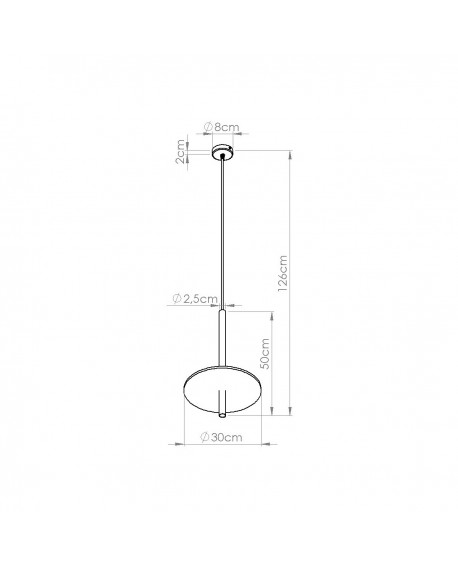 Lampa wisząca FELTRO 1 czarna/żółta