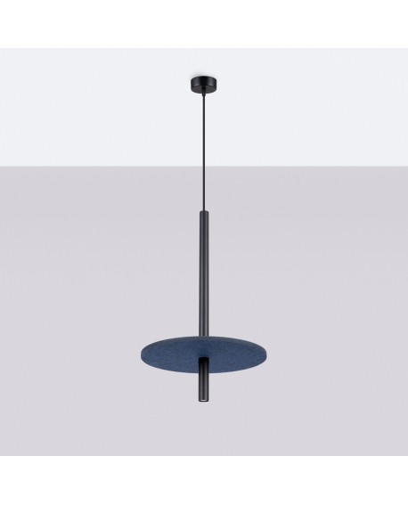 Lampa wisząca FELTRO 1 czarna/granatowa