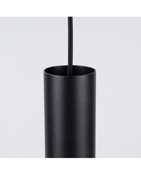 Lampa wisząca PELTA 1 czarna/beżowa