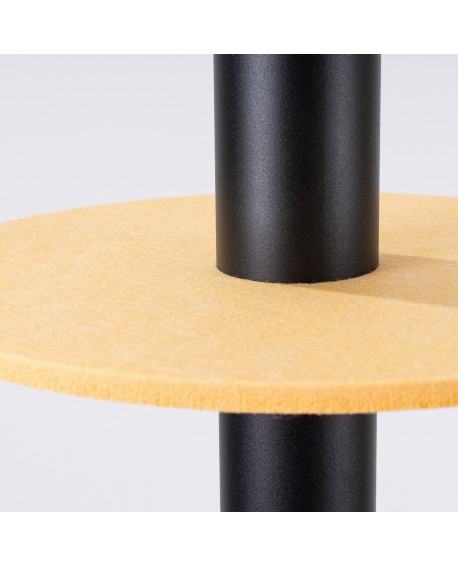 Lampa wisząca PELTA 1 czarna/żółta