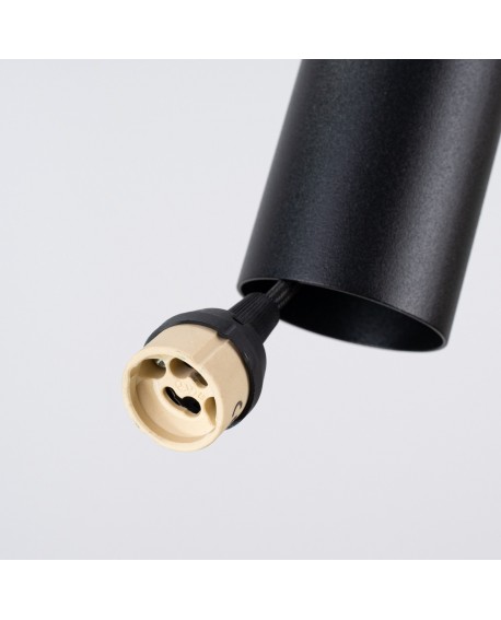 Lampa wisząca PELTA 1 czarna/żółta