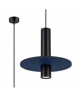 Lampa wisząca PELTA 1 czarna/granatowa