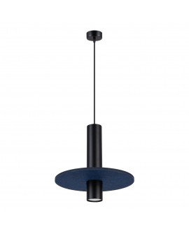 Lampa wisząca PELTA 1 czarna/granatowa