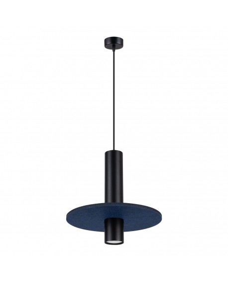 Lampa wisząca PELTA 1 czarna/granatowa