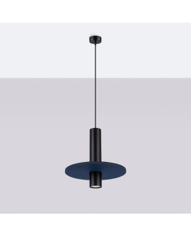 Lampa wisząca PELTA 1 czarna/granatowa
