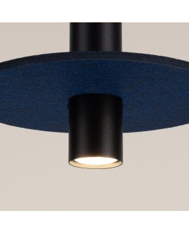 Lampa wisząca PELTA 1 czarna/granatowa