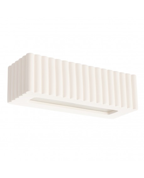 Kinkiet ceramiczny RIGATA biały