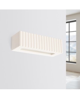 Kinkiet ceramiczny RIGATA biały