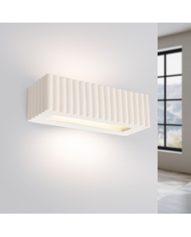 Kinkiet ceramiczny RIGATA biały