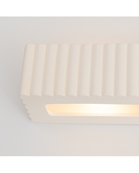 Kinkiet ceramiczny RIGATA biały