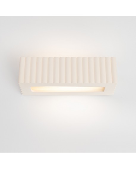 Kinkiet ceramiczny RIGATA biały